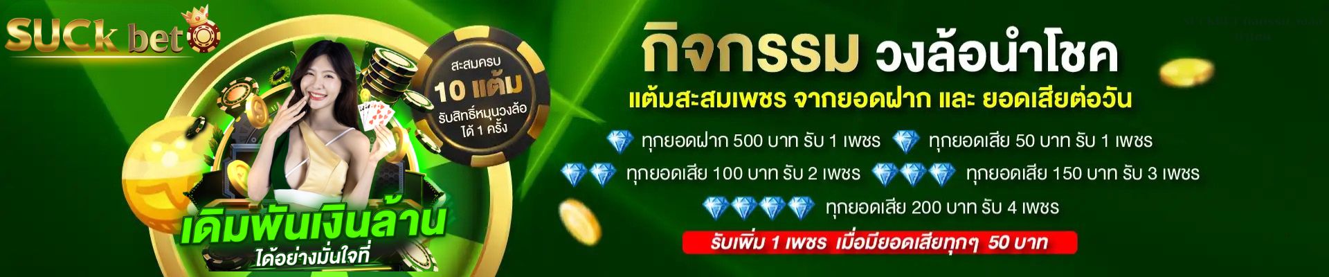 SUCKBET กิจกรรม วงล้อนำโชค